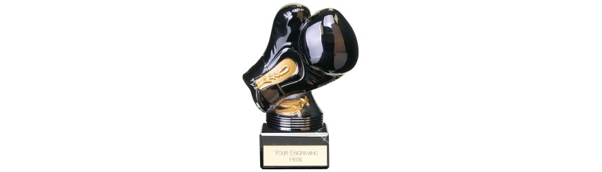 BLACK VIPER BOXING LEGEND RESIN TROPHY - 5 SIZES - 12.5CM - 20.5CM